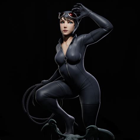 Stl File Catwoman 3d Print 🦸‍♀️・3d Printable Model To Download・cults