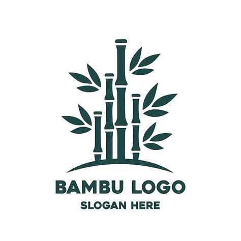 Logotipo De Bambu Vetor Premium