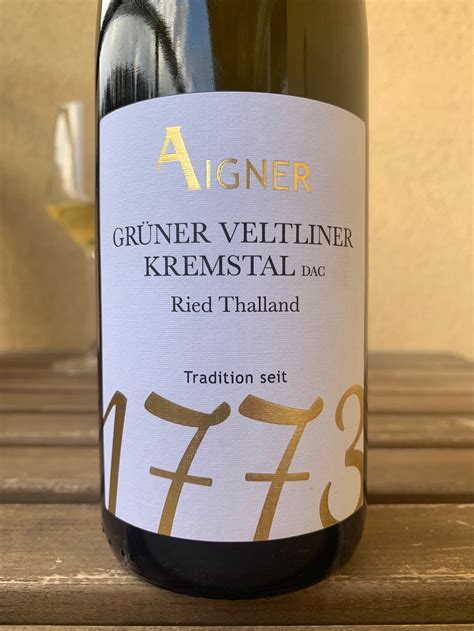 Weingut Aigner Gr Ner Veltliner Ried Thalland Klasyk Z Kremstal