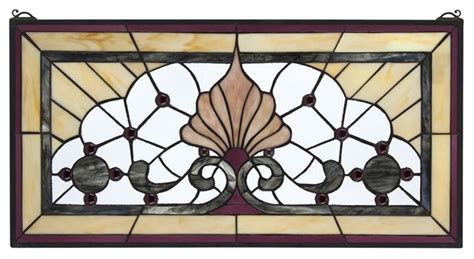 Victoria Lane Stained Glass Window Victorian Stained Glass Panels By Design Toscano Houzz