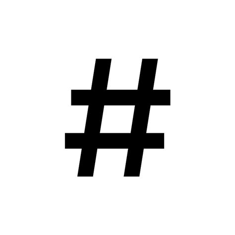 Social Twitter Hashtag Vector Svg Icon Svg Repo