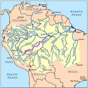 Amazon River Length, Map, Location and Tributaries