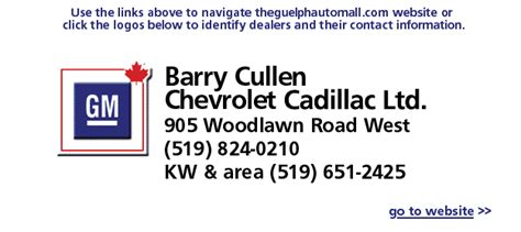 The Guelph Auto Mall Barry Cullen Chevrolet Oldsmobile