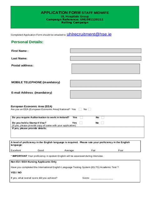 Clinical Nurse Midwife Manager 2 Ultrasound Department Doc Template