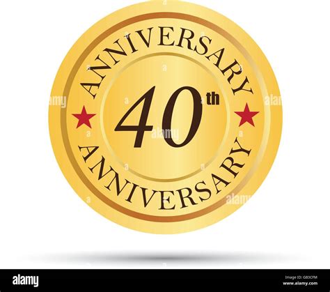 40Th Wedding Anniversary Logo