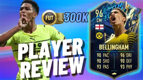 FIFA 22 JUDE BELLINGHAM TOTS 96 PLAYER REVIEW YouTube