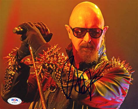 Rob Halford Signed 8x10 Photo Psa Coa Pristine Auction