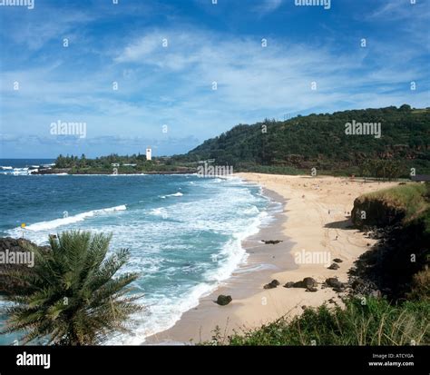 Waimea Bay Beach Park Haleiwa North Shore Oahu Hawaii Usa Stock