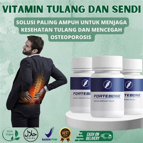 Jual Fortebone Vitamin Tulang Dan Sendi Suplemen Kesehatan Tulang Obat