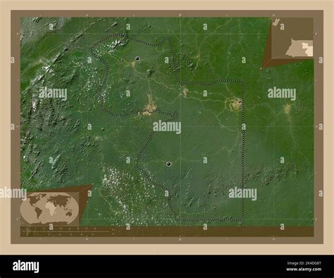 Wele Nzas Provinz Quatorialguinea Satellitenkarte Mit Niedriger