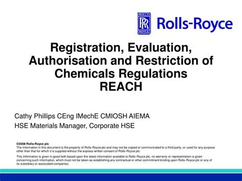 PPT Registration Evaluation Authorisation And Restriction Of