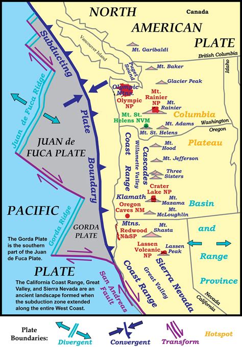 Convergent Plate Boundaries—subduction Zones Geology Us National