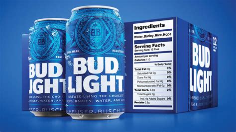 Bud Light debuts bigger nutrition labels