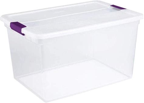 Sterilite 66 Qt Clearview Latch Storage Box Stackable Bin