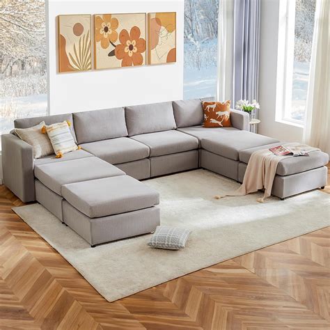 Amazon Sweetcrispy Convertible Sectional Couch Sofa Bed Sectional