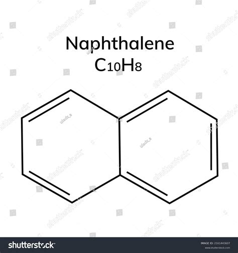 Chemical Structural Formula Of Naphthalene Royalty Free Stock Vector 2161443607