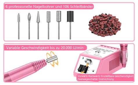 Elektrische Nagelfräser Professionelles Nagelfräser Maniküre