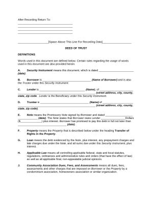 Ca Deed Trust Doc Template PdfFiller