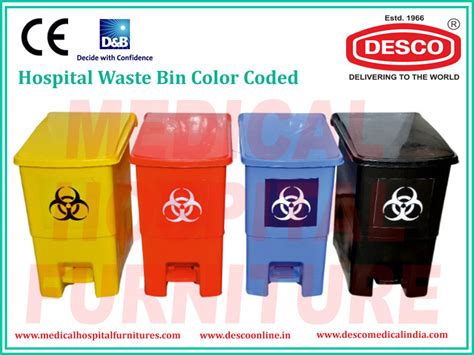 Medical Waste Bin Colors Chart