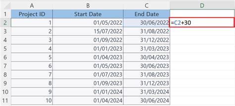 How To Add 30 Days To A Date In Microsoft Excel SpreadCheaters