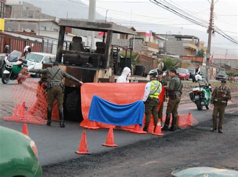 Un Hombre Murió Aplastado Por Una Aplanadora En El Sector Sur De Iquique