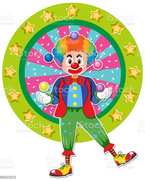 Circus Clown Icon On White Background Stock Illustration Download Image Now Amusement Park