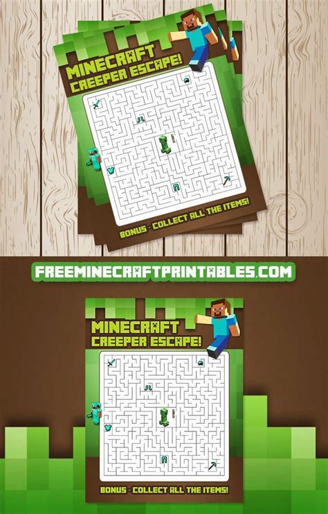 Minecraft Maze Printable Printable Word Searches