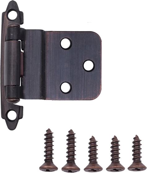 Amazonbasics Cabinet Inset Hinge Pair Pack Inset Oil Rubbed