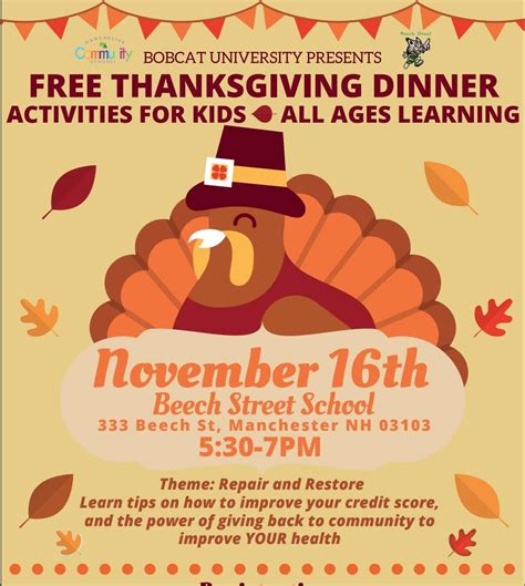 Thanksgiving dinner flyer template free 14 superlative formats – Artofit