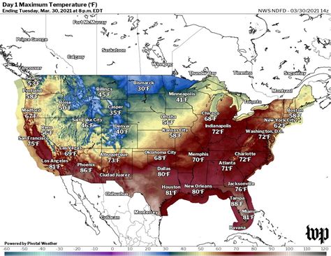 Cold front brings big temperature drops, wind and snow across U.S ...