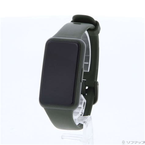 【中古】〔展示品〕 Huawei Band 7 グラファイトブラック ウィルダネスグリーン [2133051100677] リコレ