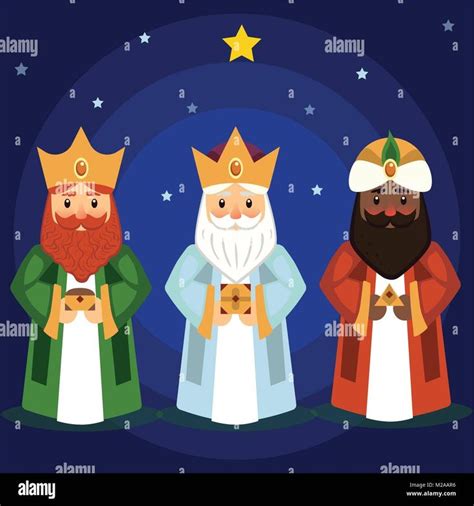 Descargar Este Vector Ilustraci N Vectorial De Los Tres Reyes Magos