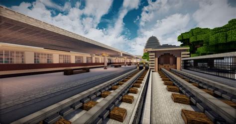 Train Station Minecraft Map Train Station Minecraft Projects Minecraft