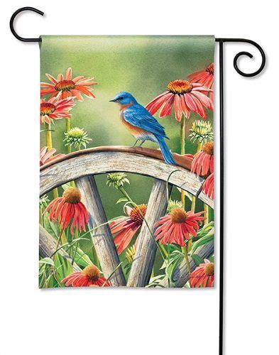 Bluebird Visit Garden Flag Spring Flags Garden Flags Yard Flag