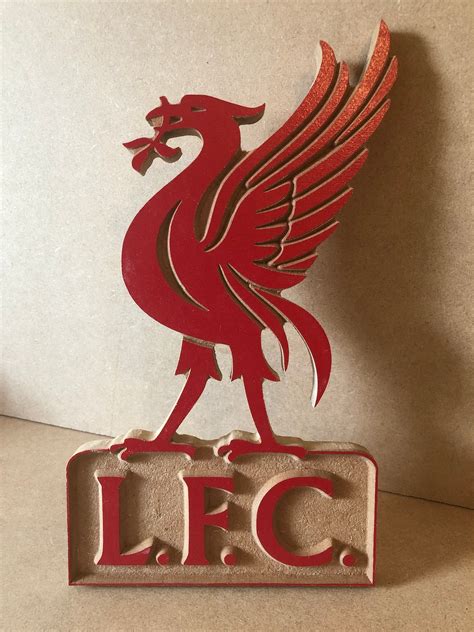 Liverpool Crest Carving Football Wall Hanging Logo Wood Wall Etsy