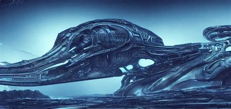 Dune Spaceship By H R Giger Hyperreal Complete Stable Diffusion