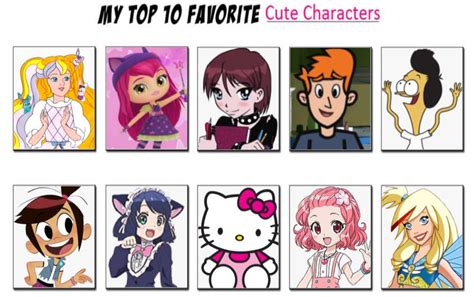 Top 10 Favorite Cute Characters Meme Js123 Ver By Jazzystar123 On Deviantart