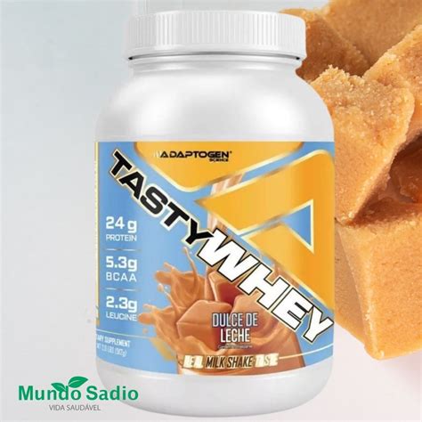 Tasty Whey W Gourmet Doce De Leite G Adaptogen Mundo Sadio I