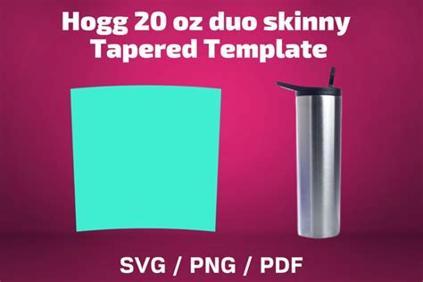 Oz Hogg Duo Skinny Tumbler Template Tapered Full Wrap