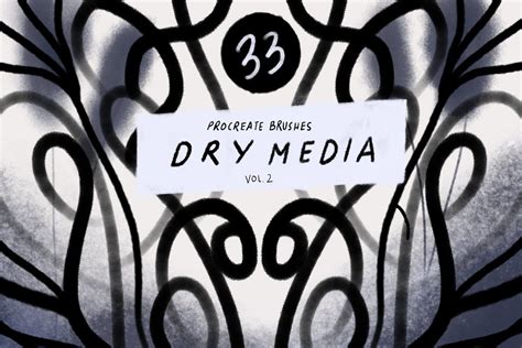 Dry Media Vol 1 Procreate Brushes Sponsored Chunky Liners Soft