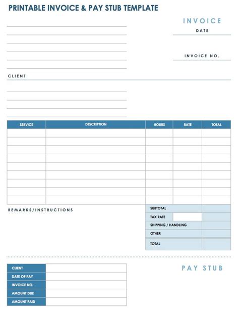 Paycheck Stub Template ~ Excel Templates