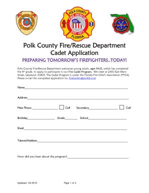 Fillable Online Polk County Fire Rescue Department Fax Email Print