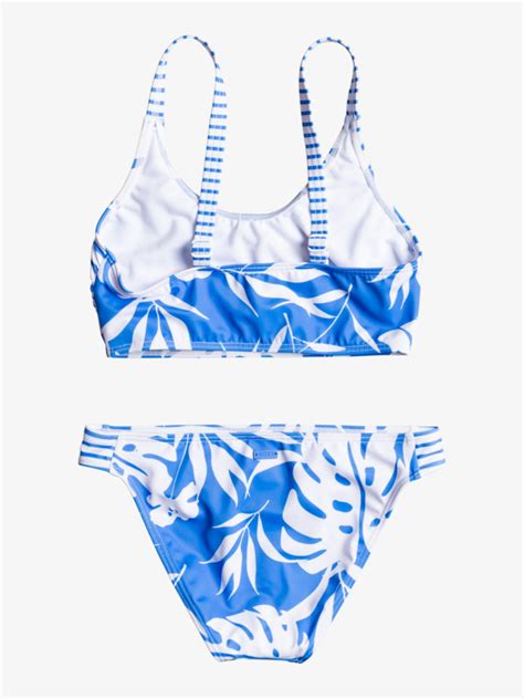 Flowers Addict Crop Top Bikini Set für Mädchen Roxy