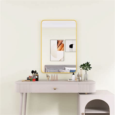 Beauty U Round Edge Bathroom Mirror X Rectangular Bathroom