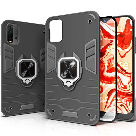 ETUI PANCERNE DO XIAOMI REDMI NOTE 9T CZARNE OBUDOWA ARMOR HOLDER