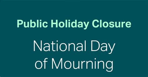 National Day Of Mourning Closures · City Of Playford