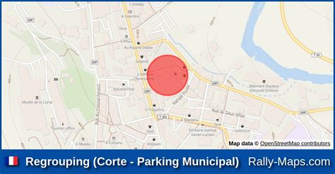 Regrouping Corte Parking Municipal Stage Map Tour De Corse