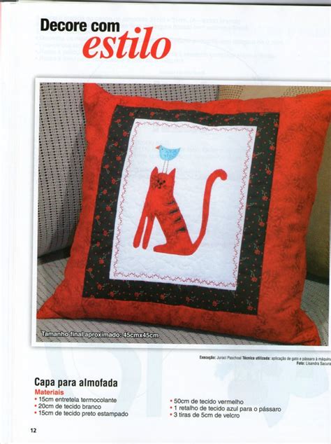 Viva Artesanar Almofada De Gatinho Molde