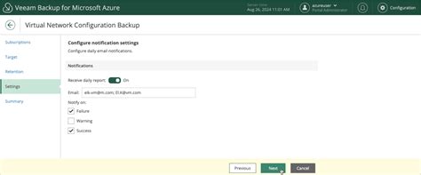 Step 5 Specify Email Notification Settings Veeam Backup For