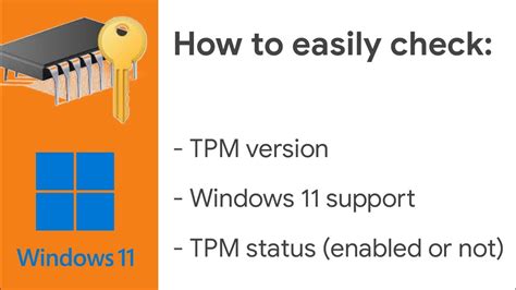 How To Check Tpm Version And Status For Windows 11 Support 4 Ways Youtube